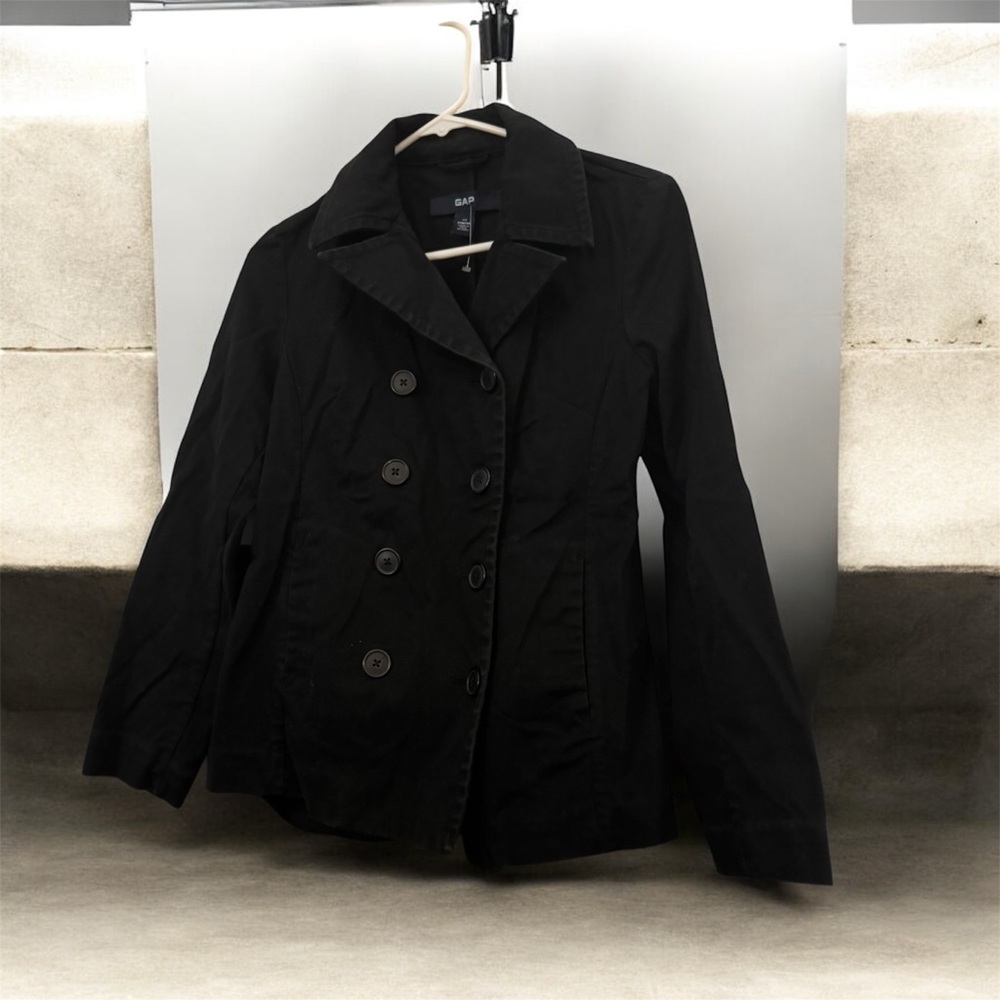 GAP Women's Classic Black Pea Coat